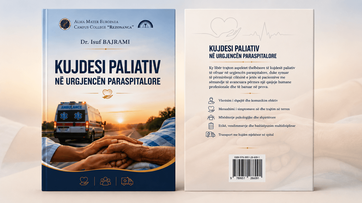 Dr. Isuf Bajrami sjell librin “Kujdesi paliativ në urgjencën paraspitalore”